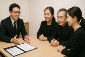 スタッフと遺族